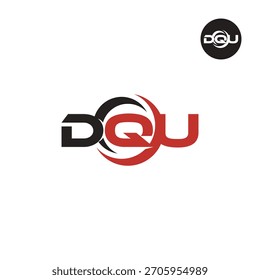 Letras del logotipo DQU Iniciales Acrónimo