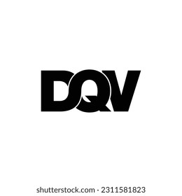DQV letter monogram logo design vector