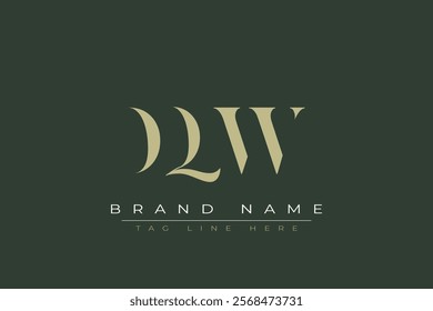 DQW abstract letter logo design. This logo is designed by three abstract letters.