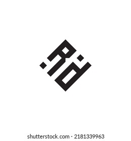 DR abstract geometric concept logo in high quality professional design that will be best for street style