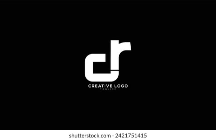 DR CR Abstract initial monogram letter alphabet logo design