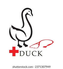 Dr. Duck abstract logo design