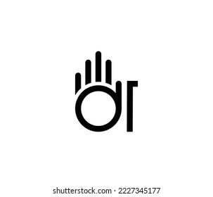 
DR Hand Logo Design Template