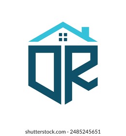 DR House Logo Design Template. Letter DR Logo for Real Estate, Construction or any House Related Business