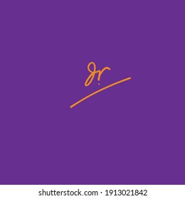 dr initial handwriting beauty monogram