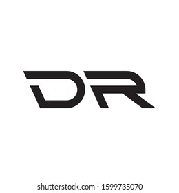 DR initial letter logo template vector icon design