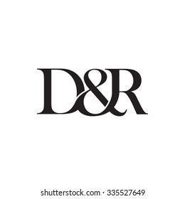 D&R Initial logo. Ampersand monogram logo