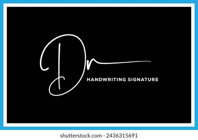 DR initials Handwriting signature logo. DR Hand drawn Calligraphy lettering Vector. DR letter real estate, beauty, photography letter logo design.