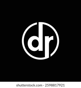 DR Letter Initial Logo Design Template Vector Illustration