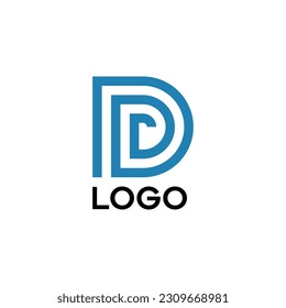 DR letter logo with abstract and modern design concept