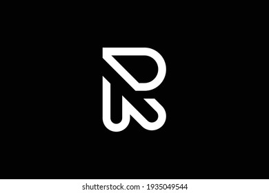 DR letter logo design on luxury background. RD monogram initials letter logo concept. DR icon design. RD elegant and Professional white color letter icon design on black background.