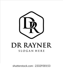 DR Letter Logo Design Vector Template