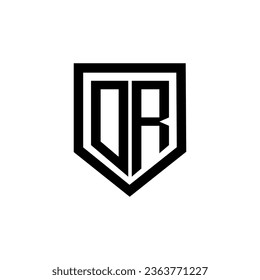 DR letter logo design with white background in illustrator. Vector logo, calligraphy designs for logo, Poster, Invitation, etc.