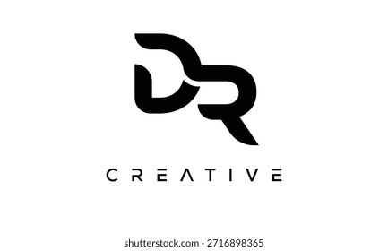 DR Letter Monogram Logo for Modern Creative Brand Identity