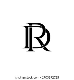 Dr Letter Original Monogram Logo Design Stock Vector (royalty Free 