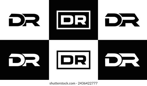DR logo. D R design. White DR letter. DR, D R letter logo design. Initial letter DR linked circle uppercase monogram logo. design. top logo, Most Recent, Featured,