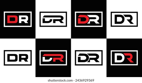 DR logo. D R design. White DR letter. DR, D R letter logo design. Initial letter DR linked circle uppercase monogram logo. design. top logo, Most Recent, Featured,