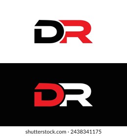 DR logo. D R design. White DR letter. DR, D R letter logo design. Initial letter DR linked circle uppercase monogram logo. design. top logo, Most Recent, Featured,