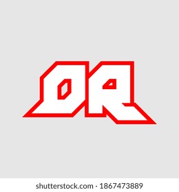 DR logo design, initial DR letter design with sci-fi style. DR logo for game, esport, Technology, Digital, Community or Business. D R sport modern Italic alphabet font. Typography urban style fonts.