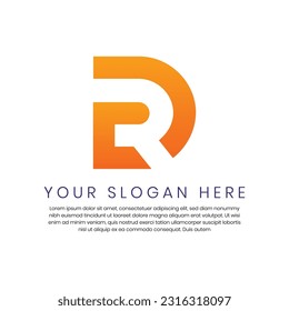 DR Logo Design  Vector Artwork