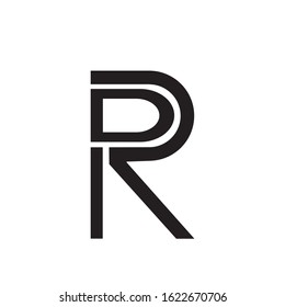 DR Logo Letter Vector Illustration
