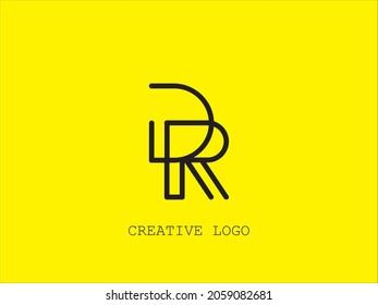 DR logo monogram. Vector illustration.