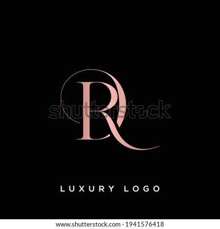 DR logo monogram. Vector illustration.