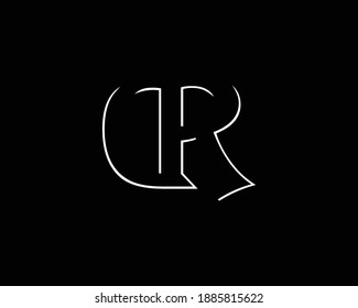 DR logo, simple DR logo design vector template