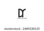 DR RD CR RC Abstract initial monogram letter alphabet logo design