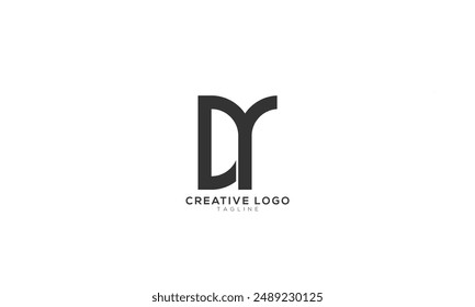 DR RD CR RC Abstract initial monogram letter alphabet logo design