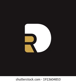 DR or RD D and R Creative and Modern Letter Logo Design. Professional logo template