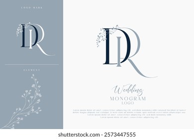 DR RD Initial Wedding Logo Monogram