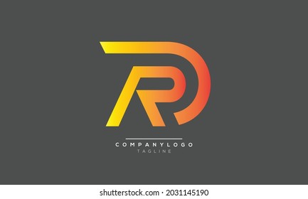 DR RD initials monogram letter text alphabet logo design