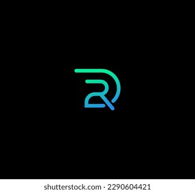 DR, RD letter modern branding logo