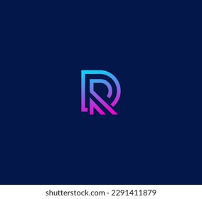 DR, RD letter modern branding logo