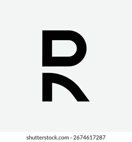 DR RD Letter Monogramm Logo mit modernem Anfangsdesign für Branding, stilvolle Identität und professionelle geschäftliche Nutzung.
