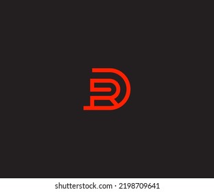 DR, Rd logo monogram. Vector illustration.