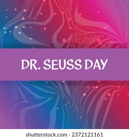 dr. seuss day. Design suitable for greeting card poster and banner