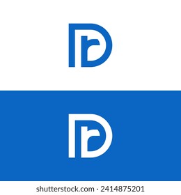 DR symbol logo initial letter icon template