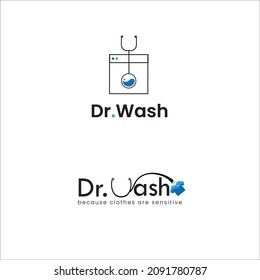 Opciones del logotipo de Dr. Wash Laundry