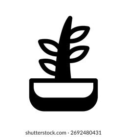 Ilustración de diseño de símbolo de Vector de icono de Dracaena