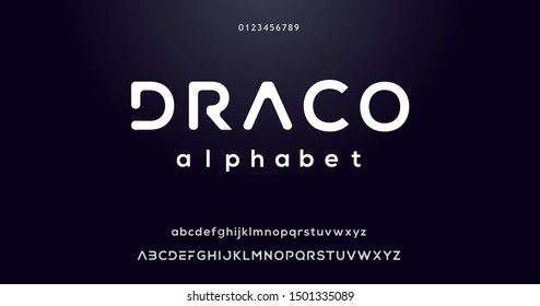 Draco Alphabet Font Effect Style