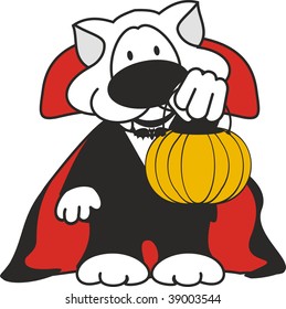 dracula cartoon in vector format