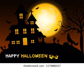 Dracula Castle on the night of the full moon of Halloween. And the zombie masses are awake from the ground.