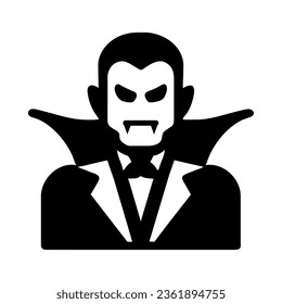 dracula character halloween silhouette style icon