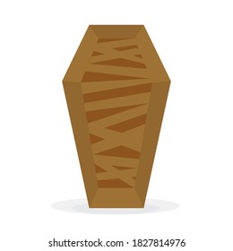 Dracula coffin icon. Halloween holiday - Vector illustration