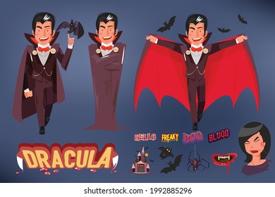 colección dracula - ilustración vectorial