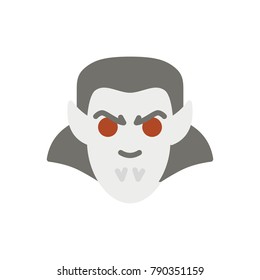 Dracula halloween flat icon