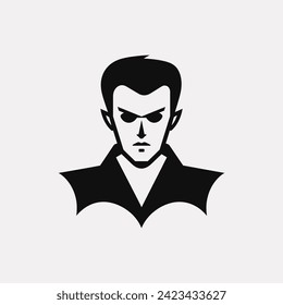 Dracula halloween vampire icon - Simple Vector Illustration