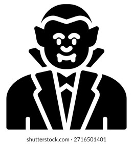Icono de dracula en estilo glifo